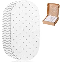 2 sábanas bajeras Ajustables mimaDu® para minicuna- capazo- Carro- Cochecito (70x36 - 80x35 - 80x40 cm) – Pack de…
